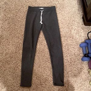 Abercrombie and Fitch grey sweatpant leggings